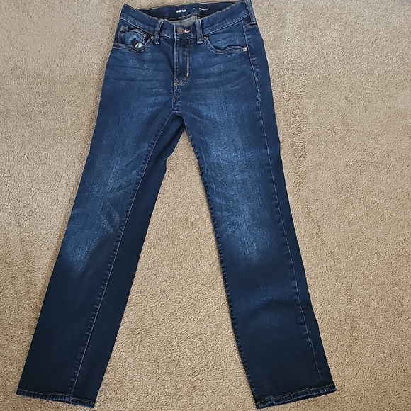 Old Navy Dark Wash Straight Jeans - Picture 1 of 4
